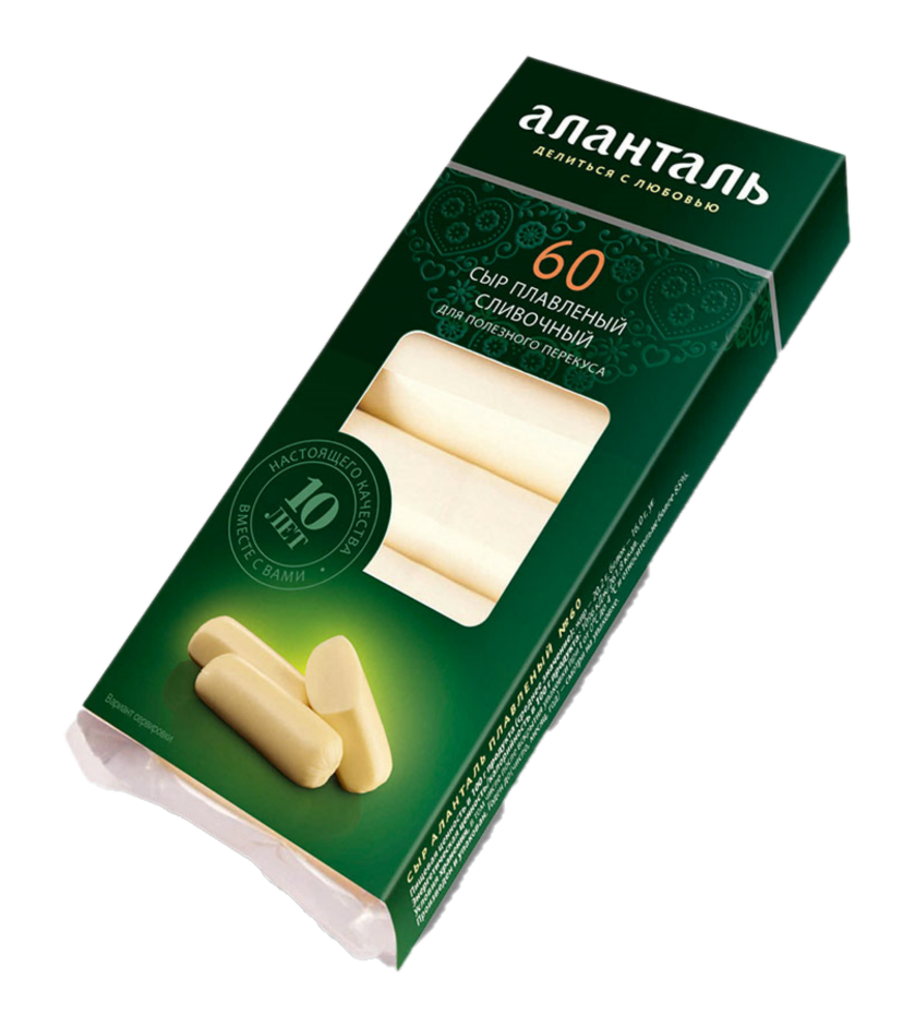 Сыр Аланталь 140г Сливочные батончики 40% фас