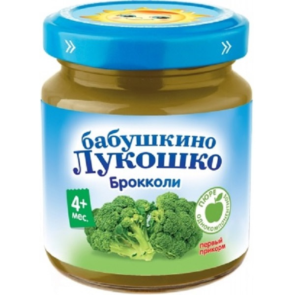 Бабушкино Лукошко пюре 100г Брокколи с 4 месяцев ст/б