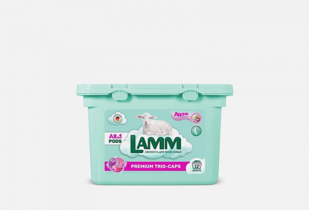 Капсулы LAMM 12шт д/стирки Арома