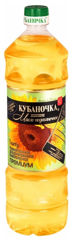 Кубаночка масло0,5л рафин.