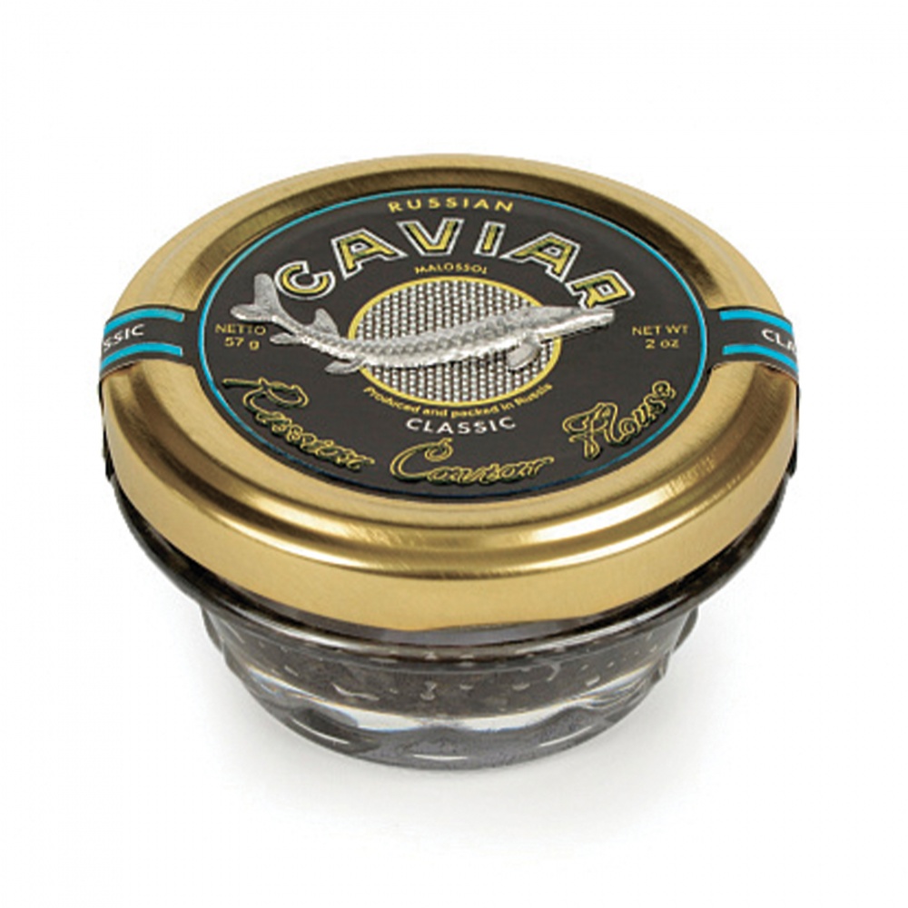 Икра Русский икорный дом 28,6г Классик зернистая сибирского (ленского) осетра ст/б