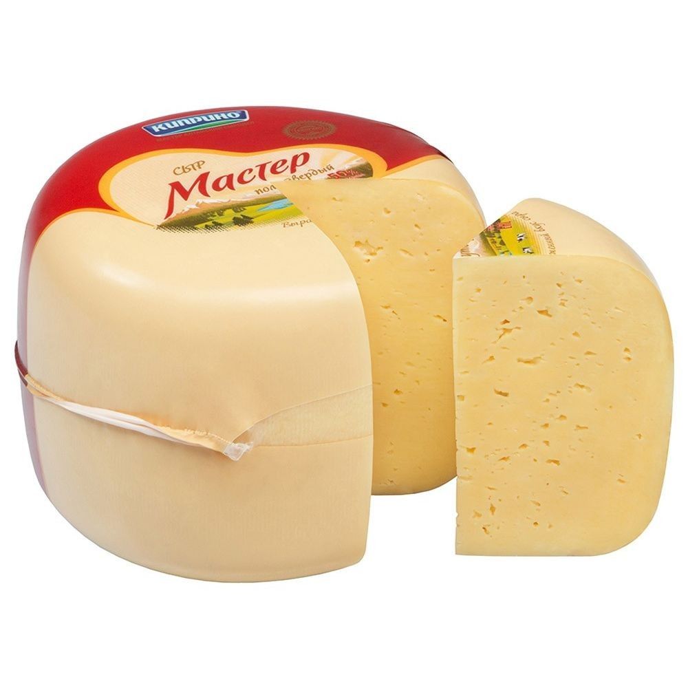 Сыр Киприно (вес) Мастер 50% цилиндр (1,5кг)