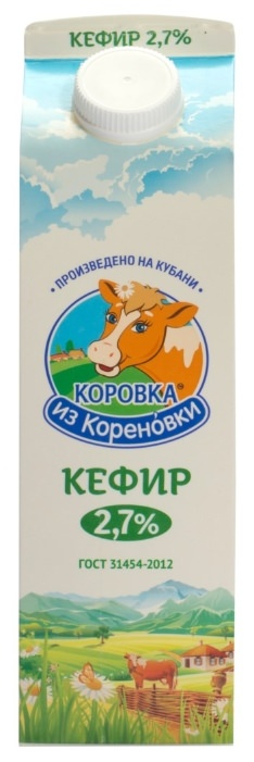 Кефир Коровка из Кореновки 0,9л 2,5% бут