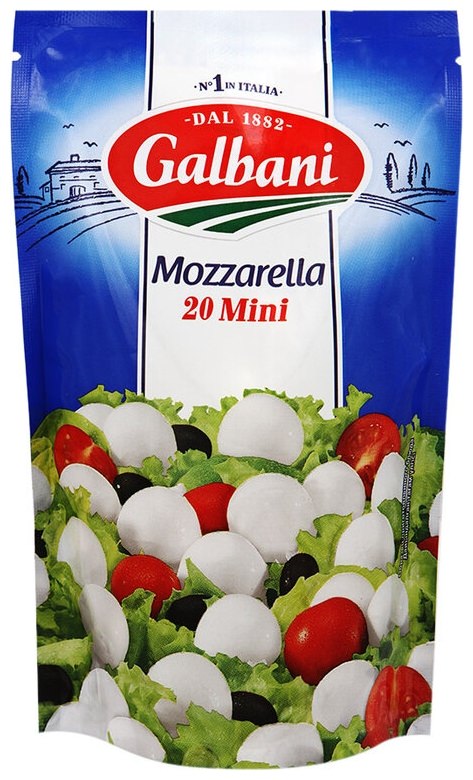 Моцарелла Гальбани сыр 100г Мини 14шт 45%