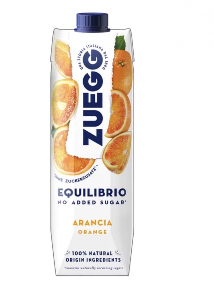 Напиток Zuegg 1000мл Апельсин без сахара т/п