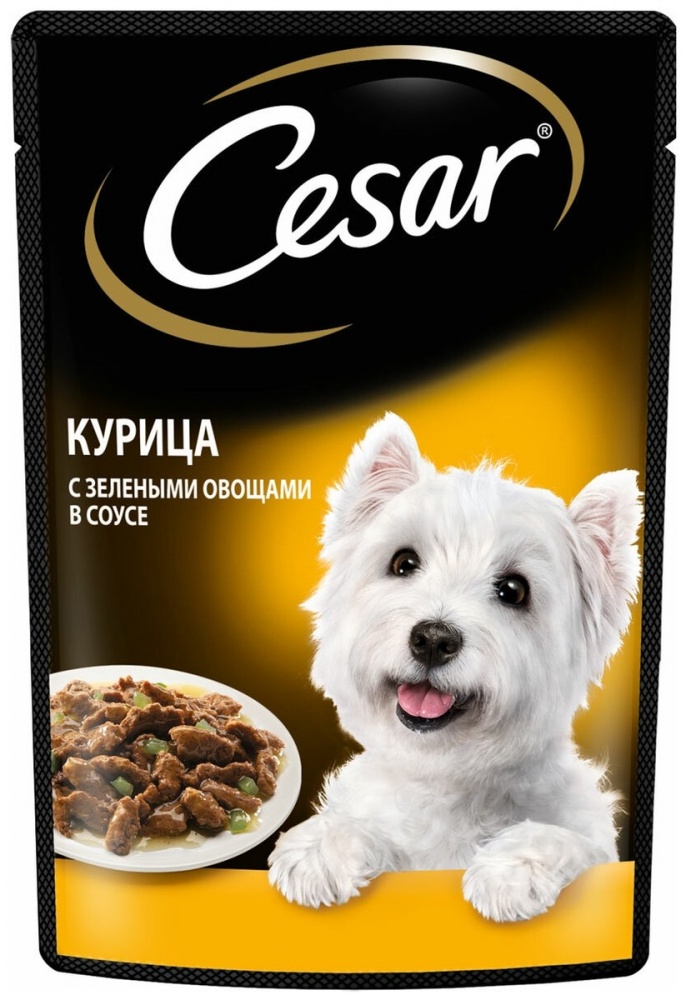 Корм Цезарь 85г курица/овощи