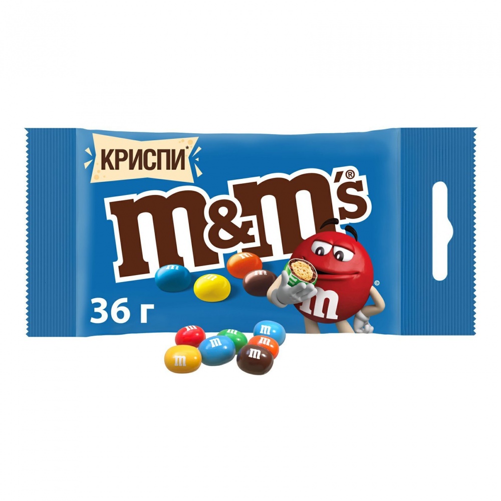 МэндМc Драже Криспи с молочным шоколадом 36г