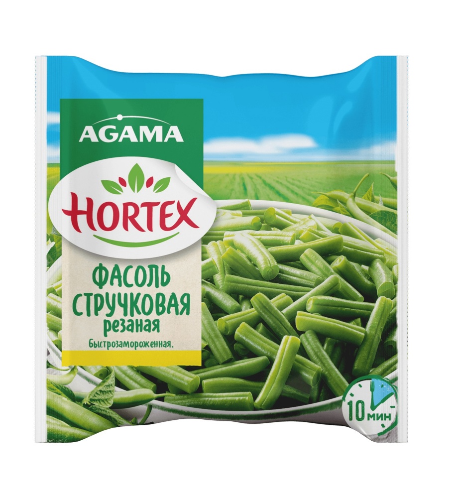 Фасоль Агама 400г Стручковая резаная