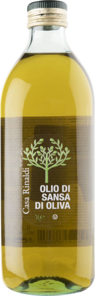 Каза Ринальди Масло оливковое Санса для жарки 1 л ст/б