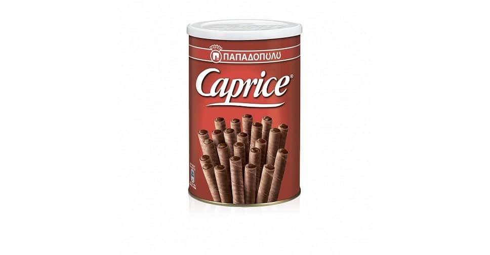 Вафли Каприз 400г венские с фундуком и шоколадным кремом ж/б