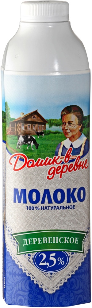 Молоко Домик в деревне 950мл Деревенское 2,5% т/бут