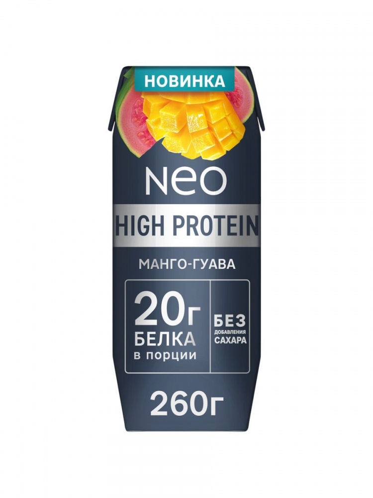 Коктейль молочный NEO 260г Манго-Гуава 0%