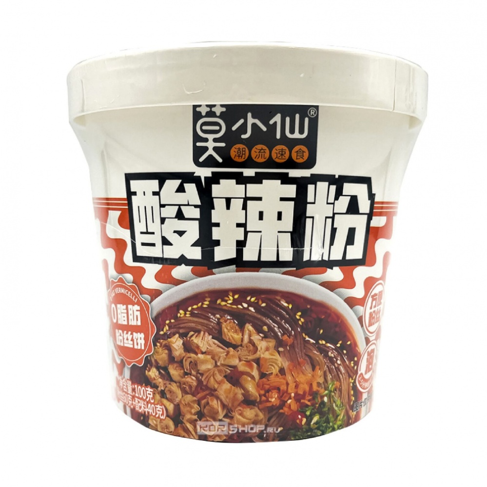 Лапша Мо Ксяо Ксян 100г Фунчоза в кисло-остром соусе