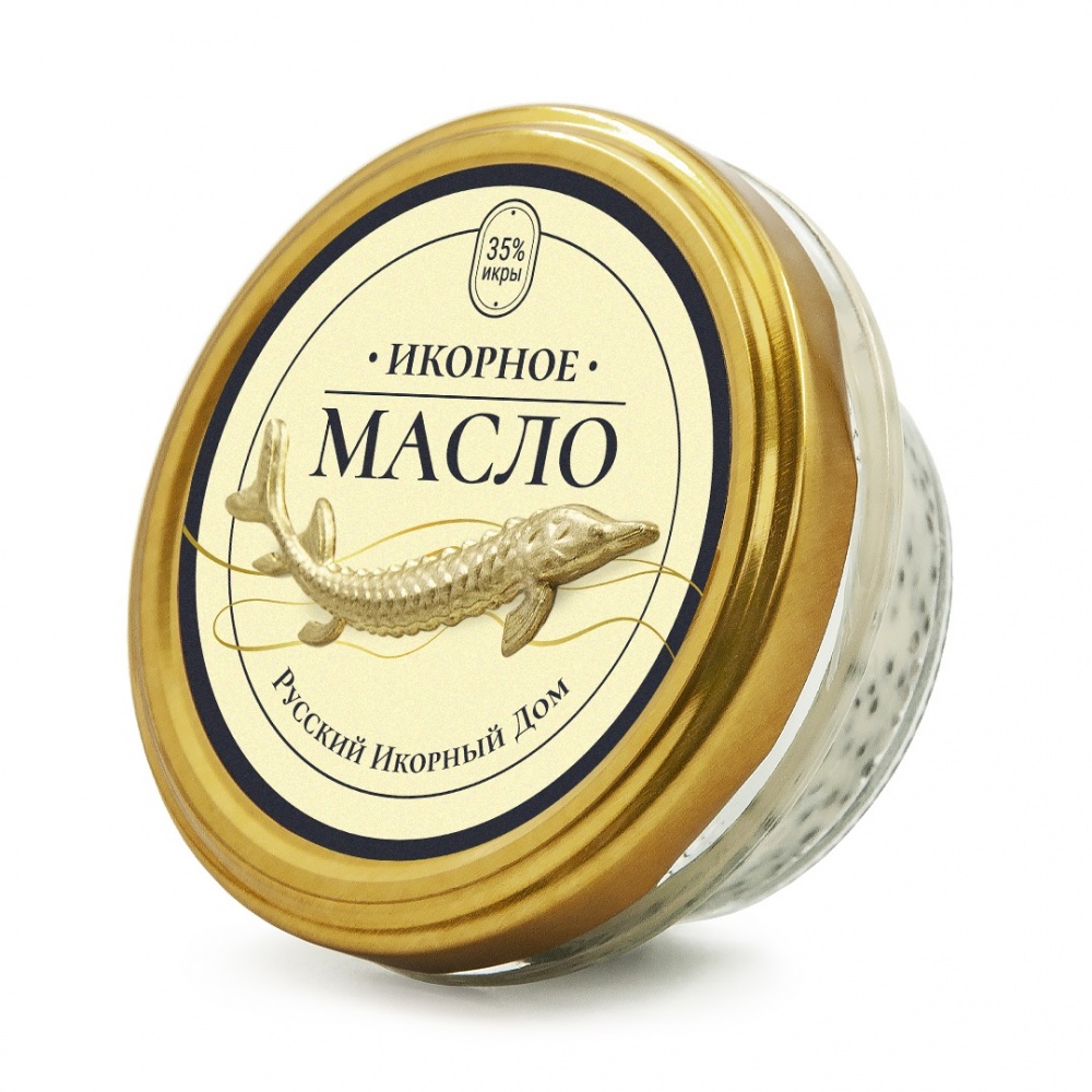 Масло Русский Икорный Дом 100г Икорное с икрой стерляди с/б