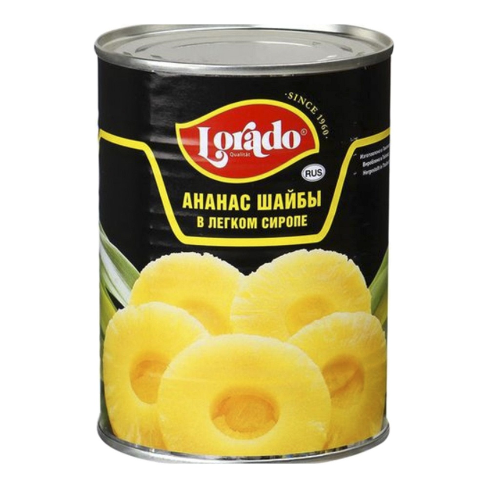 Ананас Лорадо 580мл шайба в легком сироп ж/б