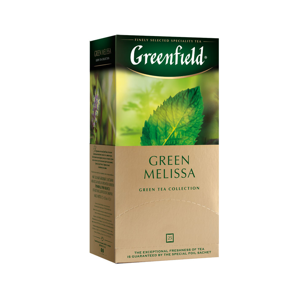 Чай Гринфилд 25*1,5гГрин Мелисса зеленый