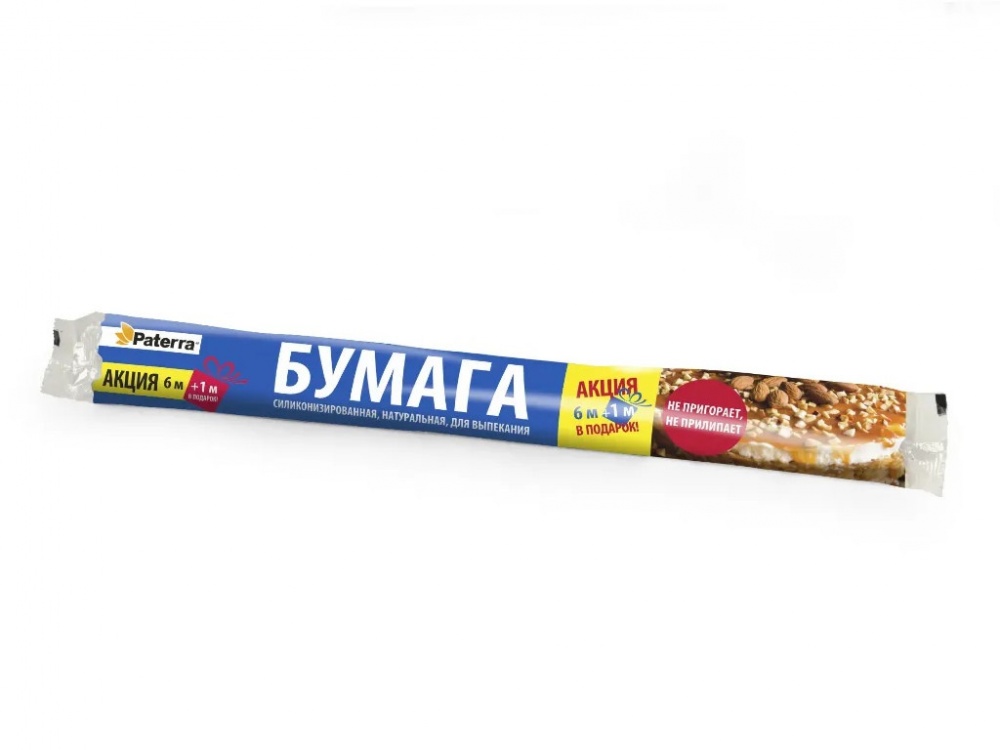 Бумага Патерра 38см 7м д/выпечки силиконизированная