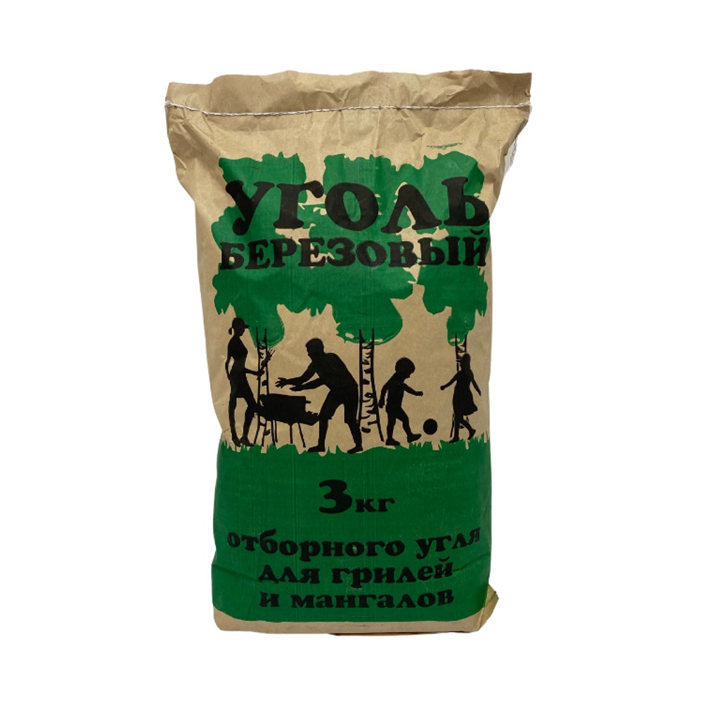 Уголь 3 кг Береза