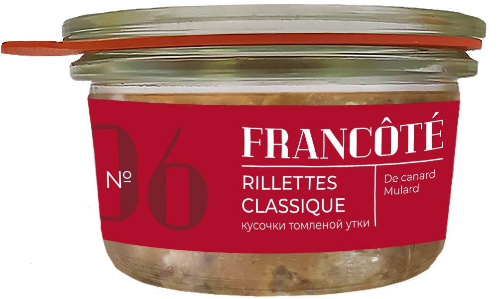 Рийет FRANCÔTÉ 120г с кусочками фуа-гра с/б