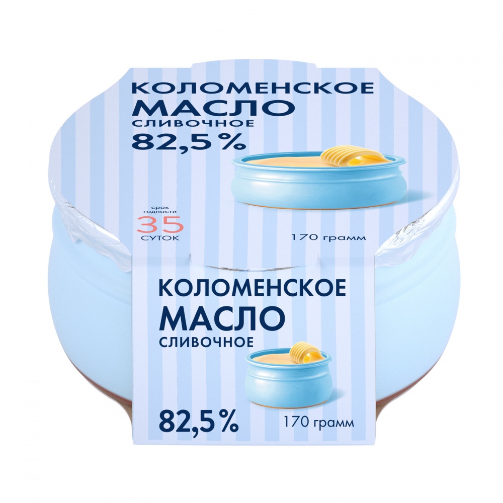 Масло Коломенское 170г Сливочное мдж 82,5%