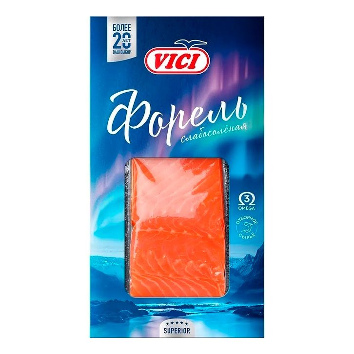 Форель Вичи 150г Радужная филе-кусок с/с охл