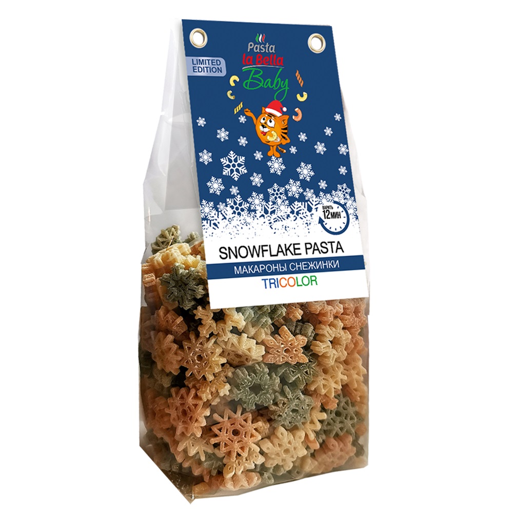 Макароны Паста Ла Белла 250г Снежинки Триколор