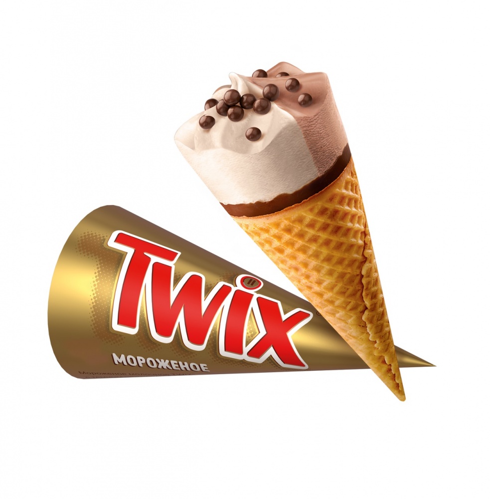 Мороженое Твикс 68г Рожок (24)