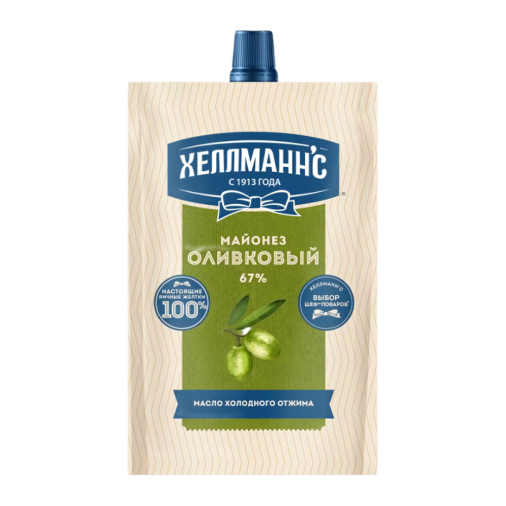 Майонез Хеллманнс 300г Оливковый д/п