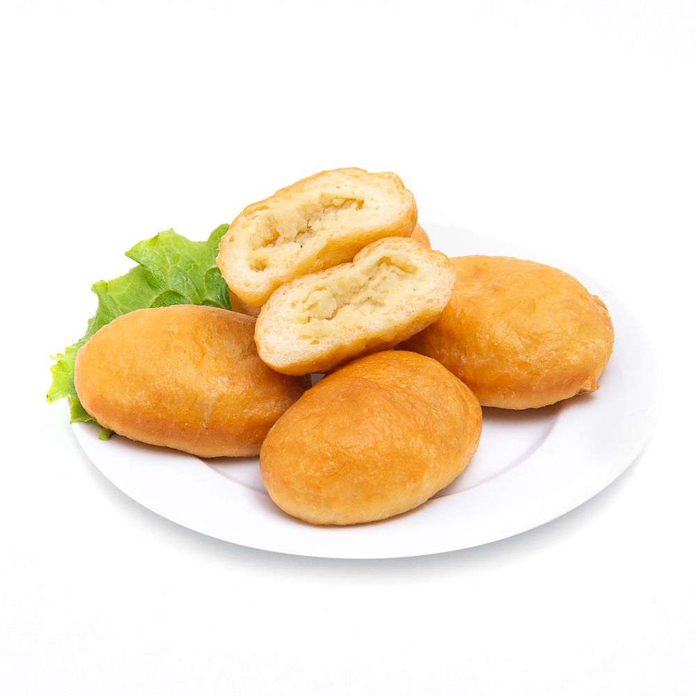Пирожки жареные с картофелем и луком 40г