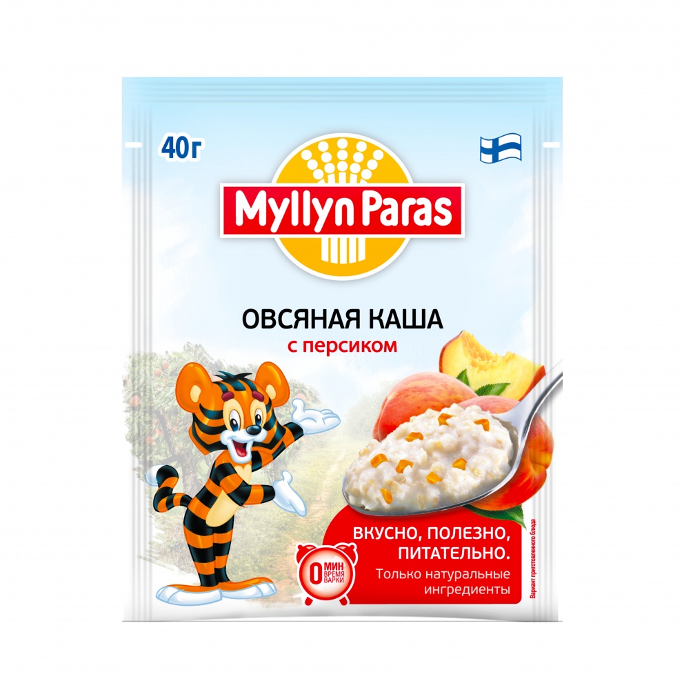 Каша Мюллюн Парас Тигренок 40г овсяная с Персиком