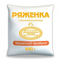 Ряженка Джанкой 450г 4,0% п/э