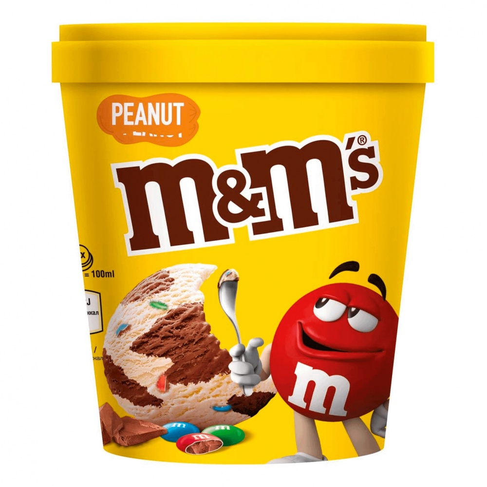 Мороженое MandMs 295г ведро