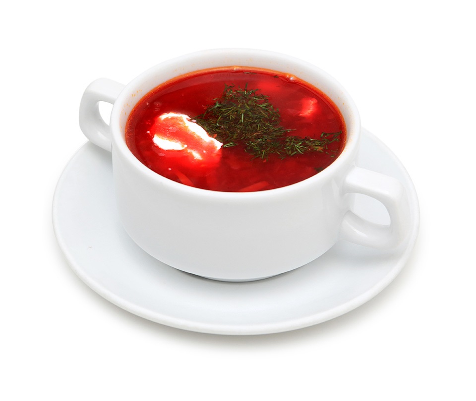 Борщ красный с мясом ,вес.