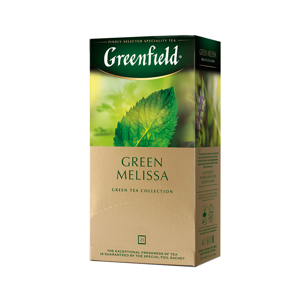 Чай Гринфилд 25*1,5гГрин Мелисса зеленый