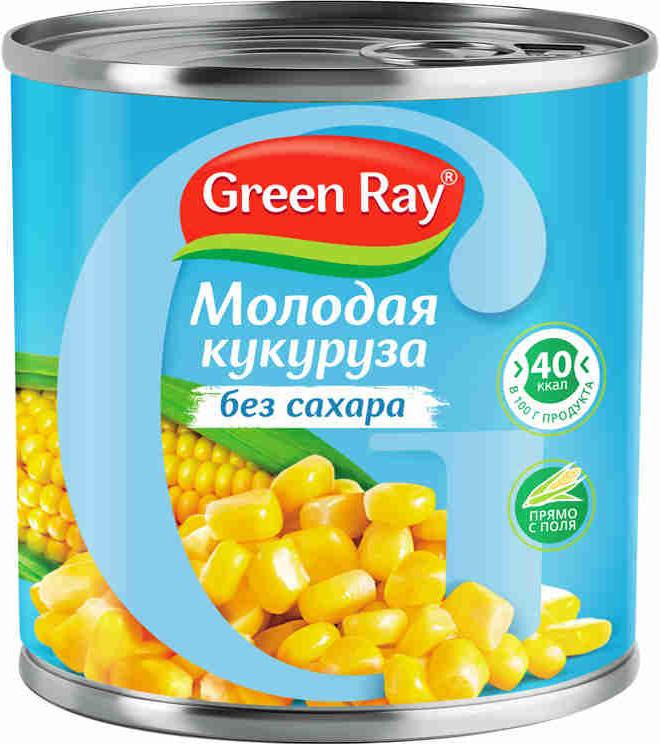 Кукуруза Грин Рей 425мл молочная б/сахара ж/б ключ