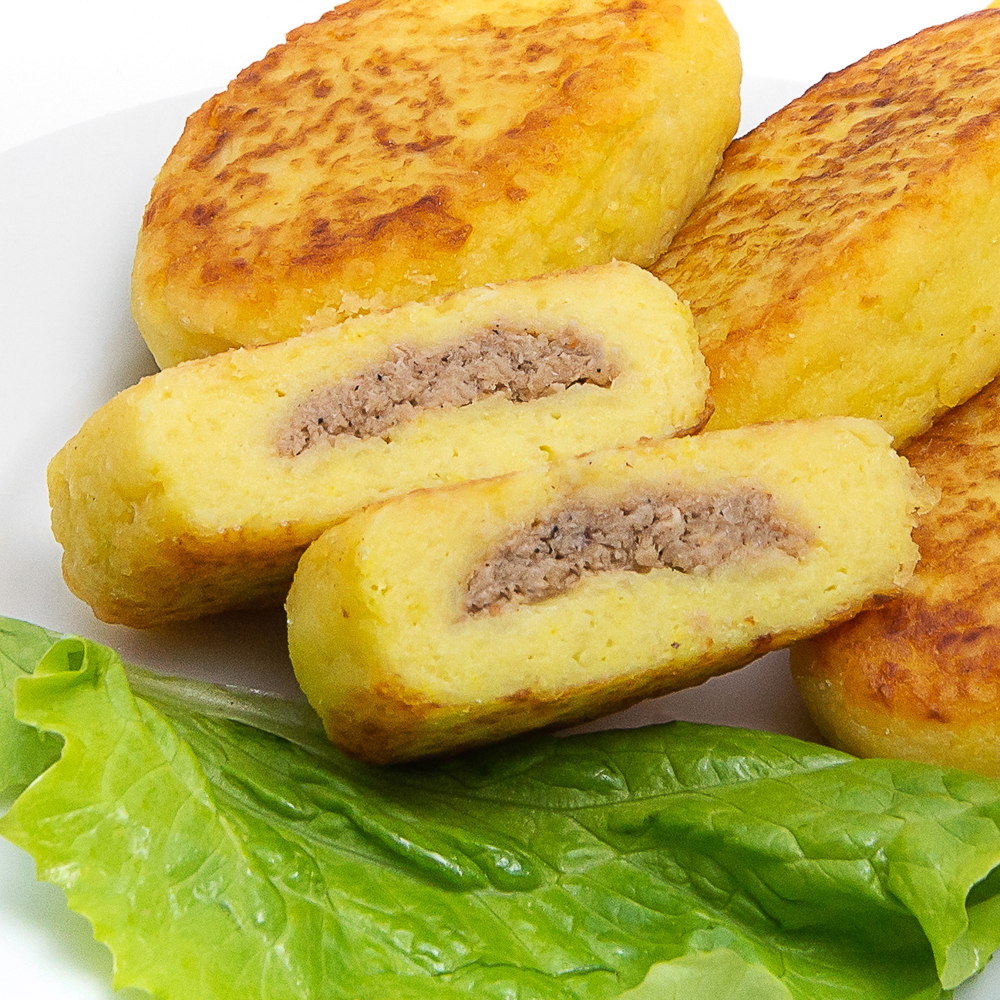 Зразы картофельные с мясом вес.