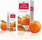 Нектар Дары Кубани 0,2л Яблочно-Персиковый для детей