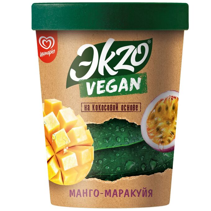 Мороженое Инмарко 270г Экзо Веган манго+маракуйя пинта (8)