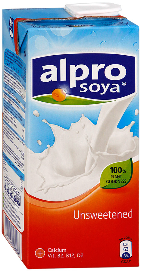 Напиток Альпро 1л Соевый без сахара/соли кальц + вит 1,8% т/п