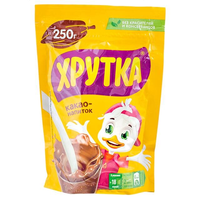 Какао Напиток Хрутка 250г пакет