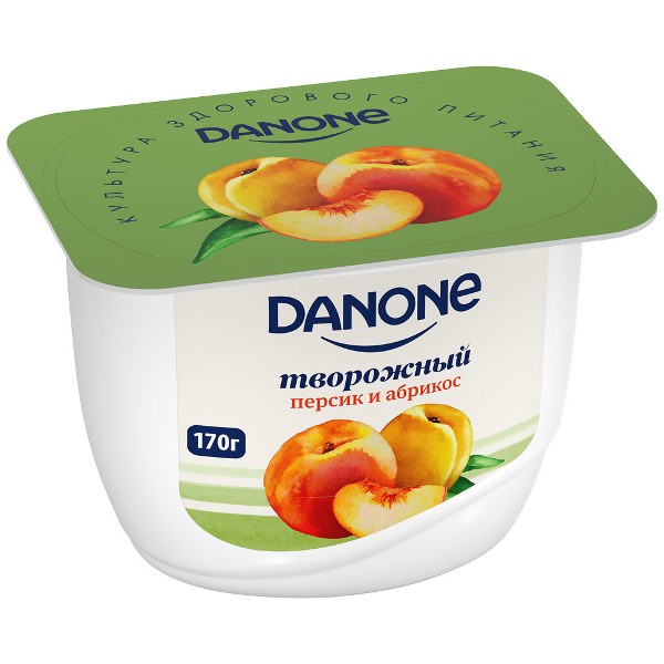 Творожный продукт Данон 170г Персик+абрикос