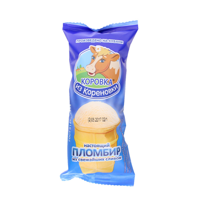 Коровка из Кореновки Мороженое 100г пломбир ваф/ст
