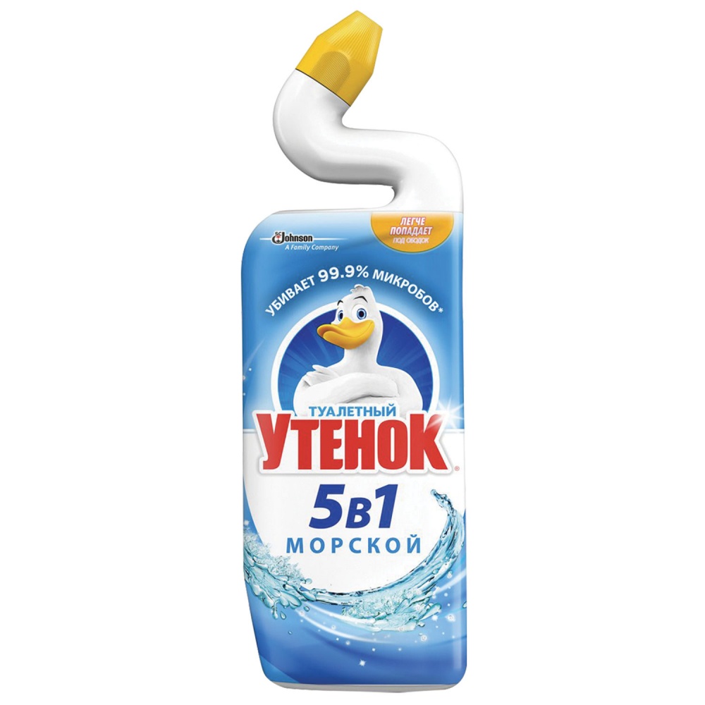Средство Туалетный утенок 500мл д/туалета 5 в1 Морской
