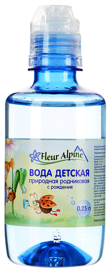 Флер Альпин вода детская 0,25л 0+ пл/б с дозатором