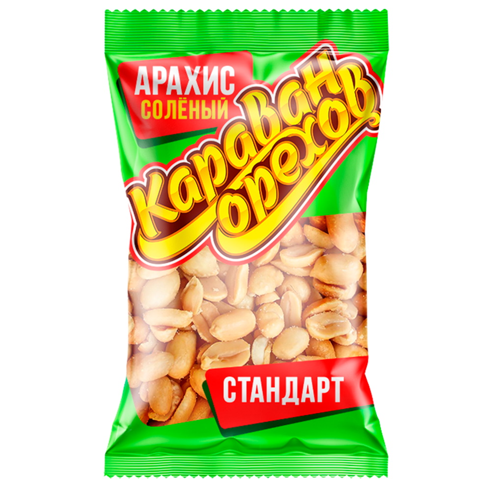 Арахис Караван орехов 90г Стандарт жареный соленый