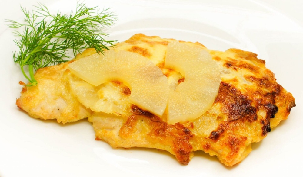 Филе куриное под ананасом вес.