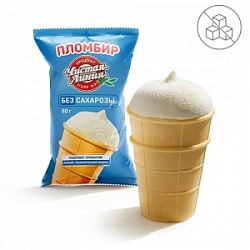 Мороженое ЧЗ 80г БЕЗ САХАРОЗЫ с ароматом ванили ваф ст (25)
