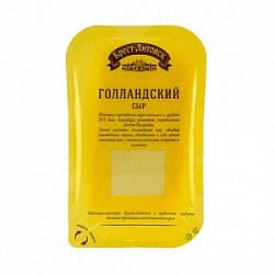 Сыр Брест-Литовский 130г Голландский 45% нарезка