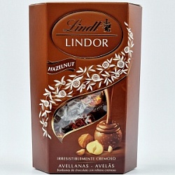 Конфеты Линдор 200г с фундуком молочный шоколад