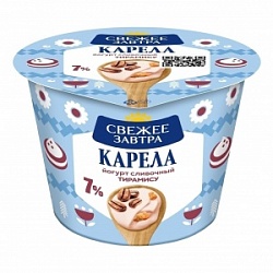 Йогурт Свежее Завтра 180г Тирамису 7,0% стакан